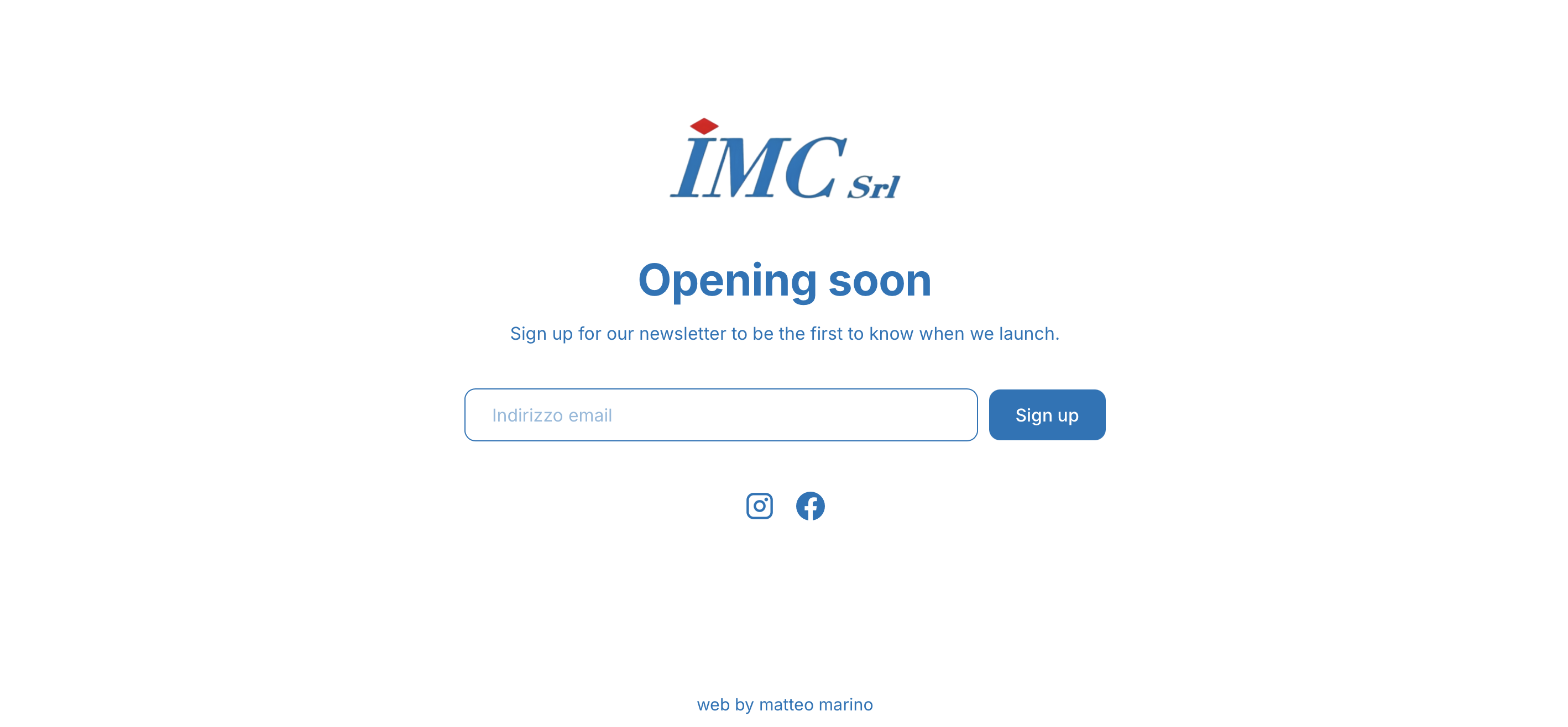 Sito web IMC srl realizzato da Matteo Marino