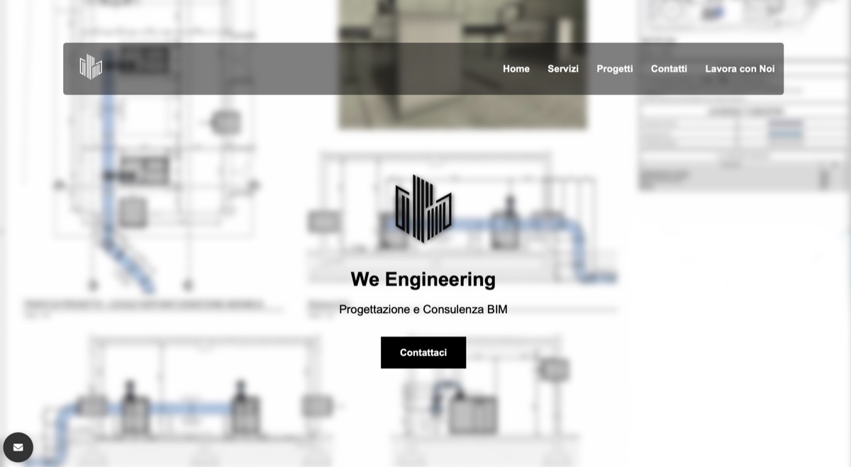 Sito web We Engineering realizzato da Matteo Marino